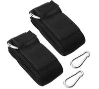 Garneck 2 Pièces Corde de Balançoire en Nylon Noir, Facile à Utiliser | Kit Suspendre Démontable, Usage Extérieur, pour Hamac Chaise, Installation Simple, Lot de Deux