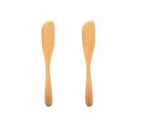 Garneck 2 Pièces Couteau à Beurre en Bois, Tartineur à Confiture | Bois Léger, Découpe Précise, Usage la Cuisine et Service, Adapté aux Crèmes, Tartinades, Purées Vertes