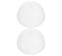 Garneck 2 Pièces Couvercle de Cuiseur à Œufs Housses Réutilisables pour Cuiseur à Œufs Rond Plastique Résistant la Chaleur Étanchéité Vapeur Transparent