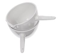 Garneck 2 Pièces Plat D’évaporation Rond en Céramique 70ml avec | Salle de t Laboratoire, Bec Verseur, Résistance aux Acides et Bases, Blanc