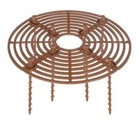 Garneck 2 Pièces Protecteur de Terre pour Pots de Fleurs, Plastique Marron | Couvercle Ajouré, Installation Simple, Usage Maison et Jardin, Protège Sol et Plante des Chats et Chiens