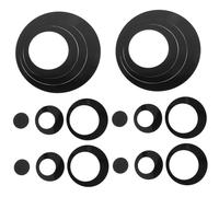 Garneck 36 Stickers Muraux Miroir Adhésifs Ronds, Amovibles, en PVC Noir, Décoration de Chambre, Lot de 36 Pièces pour Ambiance Moderne
