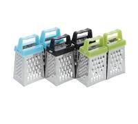 Garneck 6 Pièces Mini Râpe à Fromage en Acier Inoxydable à 4 Faces Compacte Cuisine, Râpage Fin de Légumes et Fromage, Outil Cuisine Pratique pour Usage Quotidien