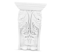 Garneck Applique Moulure Déco en Pu Blanc Léger Style Européen Classique pour Décoration Salon et Bureau Angle Décoratif Sculpté