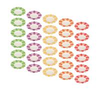 Garneck Assiettes en Papier Jetables de Fleurs, Lot de 50 Pièces Couleur Aléatoire, Vaisselle en Carton pour Fête D'anniversaire Garçon et Filles, Décorations de Table
