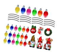 Garneck Autocollant Magnétique de Noël pour Voiture, Décoration de Noël pour Voiture, GNOME, Réfléchissant, Visible la Nuit, Facile à Installer, pour Vitrine et Salon