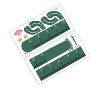 Garneck Autocollant Mural Règle de Hauteur pour Garçon et Filles en Pvc Vert Forme Cactus, Facile à Installer Retirer, pour Décoration de Chambre et Mesure Taille