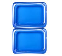 Garneck Bar de Service Gonflable avec Grande capacité 2PCS en PVC Bleu Support de Bar pour Buffet et Plage