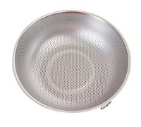 Garneck Bassin en Acier Inoxydable avec Passoire Fine pour Panier à Riz et Égouttoir à Fruits de 28,5 CM Utilisable en Cuisine