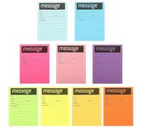 Garneck Blocs-notes Adhésifs Portables en Papier Coloré Forte Adhérence pour Bureau, École ou Usage Quotidien, Mémo Pratique et Multifonction
