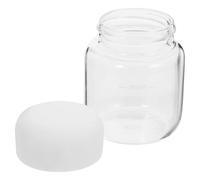 Garneck Bouteille et Étanche 300ml Réutilisable en Verre Borosilicate avec Graduation, Transparente Usage Quotidien Portable