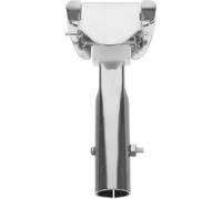 Garneck Clip de Remplacement Tête de Clip 2.0mm Design Rotatif pour Manche à Balai en Acier Inoxydable Argenté Prise Confortable et Résistant la Déformation pour Usage Domestique