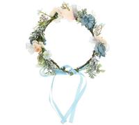 Garneck Collier de Fleurs pour Chien Mariage, Couronne Fleurie en Tissu