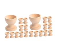 Garneck Coquetier Oeuf Mini Coquetiers Ensemble De 20 Plateaux À Oeufs Peints À La Main Manuel en Bois pour Coquetiers Non Peints Trousse