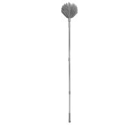 Garneck Dépoussiéreur à Manche Réglable en Plastique et Acier Inoxydable pour Enlever Toile D'araignée, Brosse Ergonomique Polyvalente pour Nettoyage Intérieur et Extérieur