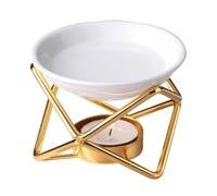 Garneck Diffuseur D'aromathérapie en Céramique et Fer 50ml pour Décoration Intérieure Moderne, Chauffe-Huile Essentiel la Cuisine et Porche