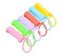 Garneck Étui de en Silicone Manchons Antidérapants Bande Flexible Lot de 6 pour Flacons à roulettes 10 ML pour Huiles Essentielles
