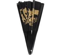 Garneck Éventail Pliable Noir Tai Chi 36 Cm en Bambou Noir et Métal, Ventilateur Portatif pour Arts Martiaux, Danse et Décoration Intérieure, Accessoire Léger et Pratique, Éventail
