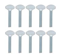 Garneck Lot de 10 Boulons à Tête Plate M8x40mm en Acier Carbone Prise Antidérapante pour Électronique et Outils Éducatifs Couleur Argenté