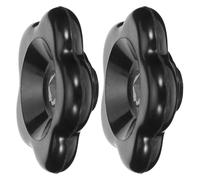Garneck Lot de 2 Poignées de Vanne Noire en Bakélite avec Trou Carré 7x7mm, Design Ergonomique et Résistant à L'usure, pour Robinet Extérieur et Tige de Vanne