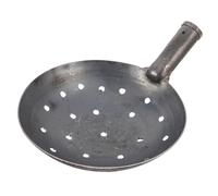 Garneck Louche en Fer avec Trous de 1cm pour Tamisage et Nettoyage des Canaux, Outil de Jardinage Robuste pour Entretien des Bassins et Sols Agricoles