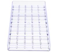 Garneck Moule à Chocolat en Plastique Transparent Rigide, 12 Compartiments, Outil de Façonnage Bords Lisses pour Fabrication de Bonbons en Famille et Pâtisserie