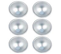 Garneck Moule à Gâteau 6 Pièces pour Pâtisserie DIY Demi-boule en Alliage D'aluminium Argenté Cuisson Uniforme et Démoulage Facile, pour Pudding et Cake