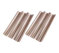 Garneck Moules Acier Carbone Antiadhésives Pâtisserie Maison pour Cuisson Four Lot de 2 3 Fentes Ondulées Perforées