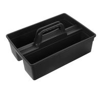 Garneck Panier à Outils Poignée Moulée et Fond Plat 3 Compartiments Design Compact de Nettoyage en Plastique Pp pour Nettoyer Toilettes et Laver Fenêtres