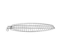 Garneck Panier à Poisson pour Barbecue Extérieur en Acier Inoxydable Argenté, Facile à Nettoyer et Pratique pour Grillades de Poisson Lors de Pique-niques et Barbecues en Plein Air