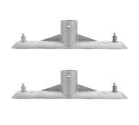 Garneck Pièces de fixation pour tête de balai en aluminium 2pcs pour nettoyage domestique clips de manche accessoires de remplacement pour serpillière frange