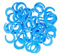 Garneck Pince pour purificateur eau 50pcs Clip de fixation 1/4 pouce Raccords à connexion rapide en plastique bleu réutilisable pour eau potable