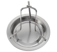 Garneck Plaque de Cuisson Support à Poulet en Acier Inoxydable Argenté Antiadhésif Facile à Monter et Démonter pour Barbecue pour Camping Cuisine à Domicile
