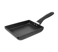 Garneck Poêle à Omelette Carrée Antiadhésive Noire, Fond Plat, Fer