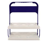 Garneck Porte-Bouteilles Pliable en PP pour 6 Bouteilles avec Poignée Ergonomique, Panier à Main Portable pour Transport de Bière