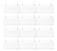 Garneck Porte-étiquettes Supports D'affichage Robustes Lot de 50 en Pvc Blanc Antidérapant 100x40mm pour Étiquettes de Rayon Adaptés aux Supermarchés et Boutiques