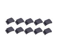 Garneck Porte-médiators en Caoutchouc Noir pour Guitare, Lot de 10 Pièces, Accessoire Pratique pour Fixer Les Médiators, Guitaristes