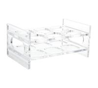 Garneck Porte-verres à Whisky Rond en Acrylique, Présentoir de Bar Portable | Lavable et Facile à Nettoyer, Réutilisable, pour Verres de Bar et Service, Usage Pratique au Comptoir
