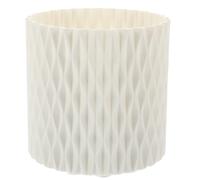 Garneck Seau Rotatif pour Pinceaux de Maquillage Grand Capacité en Pp Blanc, Porte-pinceaux Cosmétique Pratique et Décoratif, pour Bureau et École