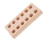 Garneck Support de Rangement en Bois 12 Trous, pour Pinces, Atelier DIY | Bois Massif Finition Naturelle, Compartiments Multiples, pour Établi de Menuiserie et Salle D’outils