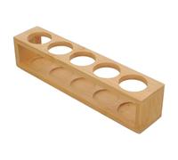 Garneck Support de Rangement pour Huiles Essentielles Décoratif et Pratique en Bambou 5 Compartiments Beige pour Organiser Vos Flacons D'huiles Essentielles à Domicile