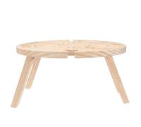 Garneck Table de Pique Extérieure en Bois Portable Pliante Khaki Légère Près Piscine Foyer pour Repas en Plein Air