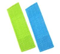 Garneck Tête de Balai de Rechange 2pcs 40x12cm en Polaire Corail, Recharge Serpillière Épaisse pour Nettoyage de Sols en Foyers et Bureaux, Lingette Absorbante pour Débris et Liquides