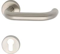Garniture à béquilles FH GEOS 1754/D6K sur rosace PZ,TS au choix,VK 8,5, inox