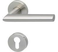 Garniture à béquilles SOLIDO GLASGOW - sur rosace PZ, 38 - 45, inox mat