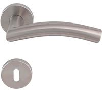 Garniture à béquilles SOLIDO OSLO - sur rosace BB, 38 - 45, inox mat
