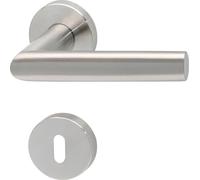 Garniture à béquilles SOLIDO VADUZ - sur rosace BB, 38 - 45, inox mat
