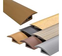 Garniture de bordure adhésive découpable de 1 à 5 m, rampes de seuil de hauteur for 7 à 10 mm(Brown,200cm*3.5cm)