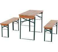 Garniture de chapiteau 110 cm sans dossier 3 pièces, table 50 cm de large