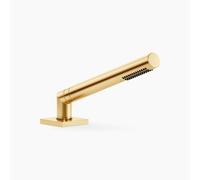 Garniture de douche flexible Dornbracht pour montage sur bord de baignoire ou de carrelage, rosace 60x60mm, 27702980-28, Couleur: Laiton brossé